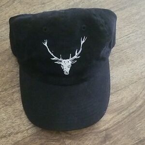 Black Cap with White Deer Logo